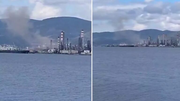 İzmit’te TÜPRAŞ Rafinerisi’nde Şiddetli Patlama! Şehirde Deprem Sandılar