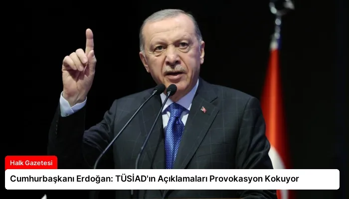 Cumhurbaşkanı Erdoğan: TÜSİAD’ın Açıklamaları Provokasyon Kokuyor