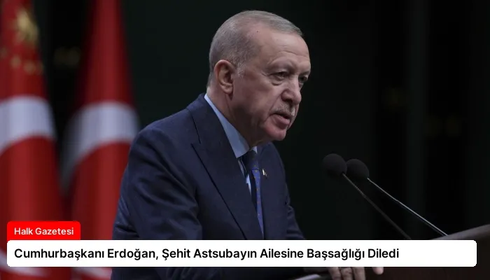 Cumhurbaşkanı Erdoğan, Şehit Astsubayın Ailesine Başsağlığı Diledi