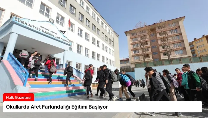 Okullarda Afet Farkındalığı Eğitimi Başlıyor