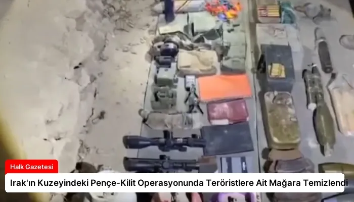 Irak’ın Kuzeyindeki Pençe-Kilit Operasyonunda Teröristlere Ait Mağara Temizlendi