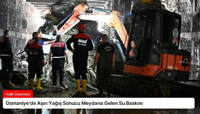 Osmaniye’de Aşırı Yağış Sonucu Meydana Gelen Su Baskını