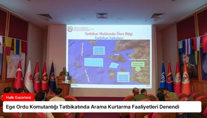 Ege Ordu Komutanlığı Tatbikatında Arama Kurtarma Faaliyetleri Denendi