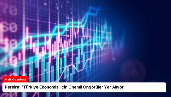 Pereira: “Türkiye Ekonomisi İçin Önemli Öngörüler Yer Alıyor”