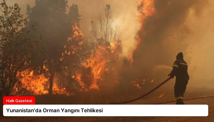 Yunanistan’da Orman Yangını Tehlikesi