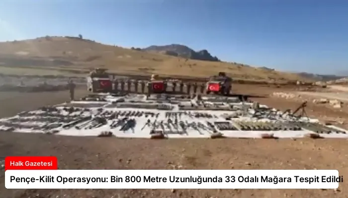 Pençe-Kilit Operasyonu: Bin 800 Metre Uzunluğunda 33 Odalı Mağara Tespit Edildi