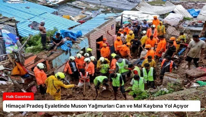 Himaçal Pradeş Eyaletinde Muson Yağmurları Can ve Mal Kaybına Yol Açıyor