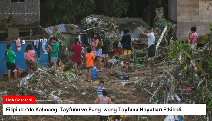 Filipinler’de Kalmaegi Tayfunu ve Fung-wong Tayfunu Hayatları Etkiledi