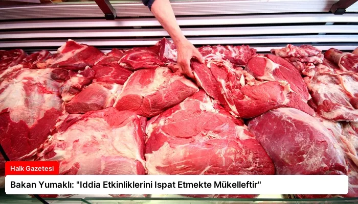 Bakan Yumaklı: “Iddia Etkinliklerini Ispat Etmekte Mükelleftir”