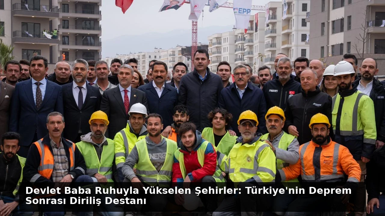 Devlet Baba Ruhuyla Yükselen Şehirler: Türkiye’nin Deprem Sonrası Diriliş Destanı