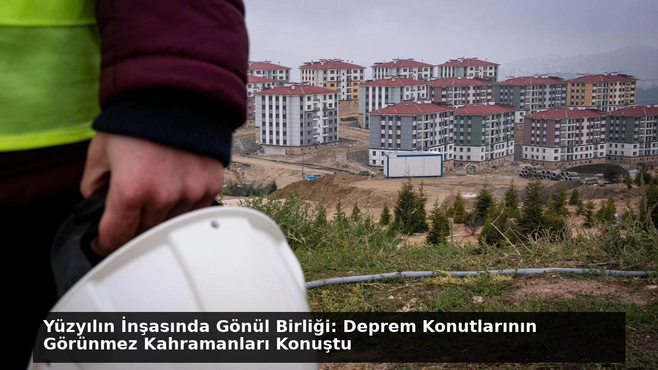 Yüzyılın İnşasında Gönül Birliği: Deprem Konutlarının Görünmez Kahramanları Konuştu