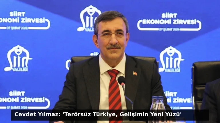 Cevdet Yılmaz: ‘Terörsüz Türkiye, Gelişimin Yeni Yüzü’