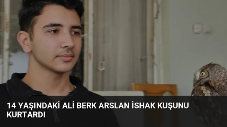 14 Yaşındaki Ali Berk Arslan İshak Kuşunu Kurtardı