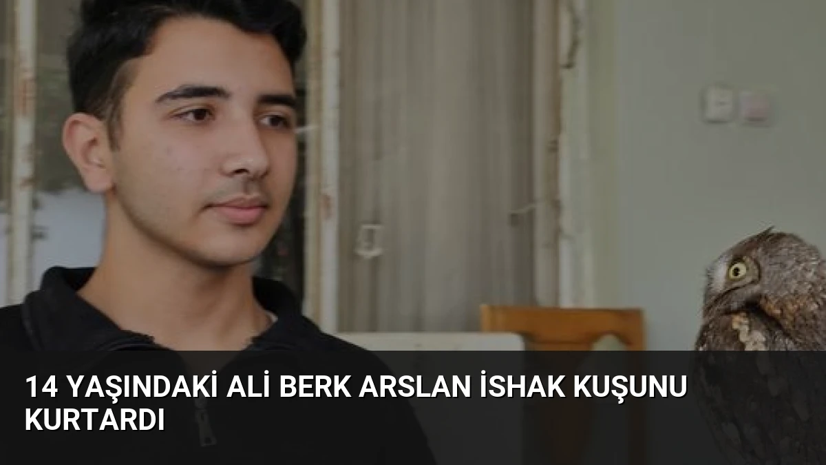 14 Yaşındaki Ali Berk Arslan İshak Kuşunu Kurtardı