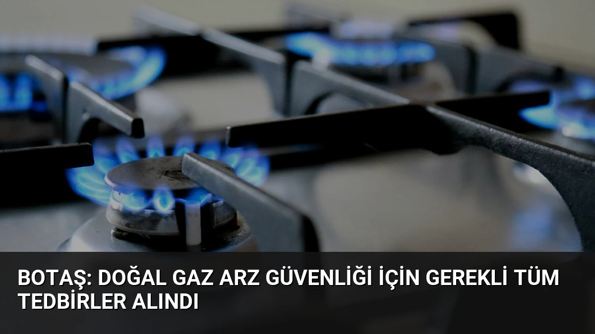 BOTAŞ: Doğal Gaz Arz Güvenliği İçin Gerekli Tüm Tedbirler Alındı