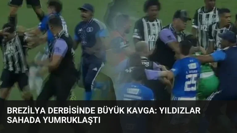 Brezilya Derbisinde Büyük Kavga: Yıldızlar Sahada Yumruklaştı
