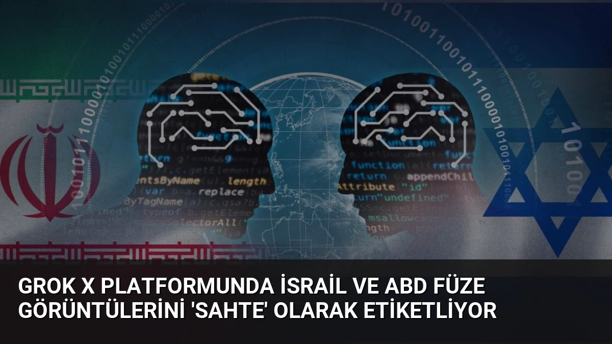 Grok X Platformunda İsrail ve ABD Füze Görüntülerini ‘Sahte’ Olarak Etiketliyor