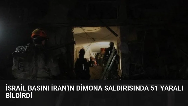 İsrail Basını İran’ın Dimona Saldırısında 51 Yaralı Bildirdi