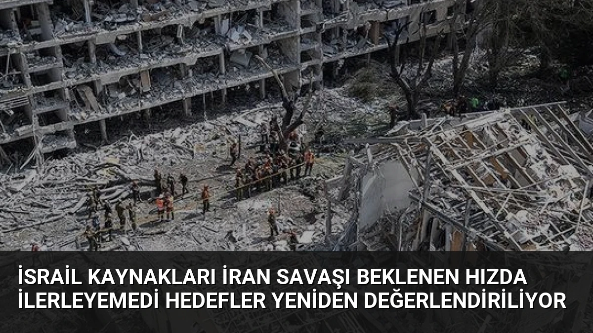 İsrail Kaynakları İran Savaşı Beklenen Hızda İlerleyemedi Hedefler Yeniden Değerlendiriliyor