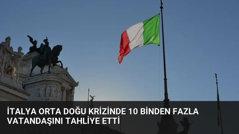 İtalya Orta Doğu Krizinde 10 Binden Fazla Vatandaşını Tahliye Etti