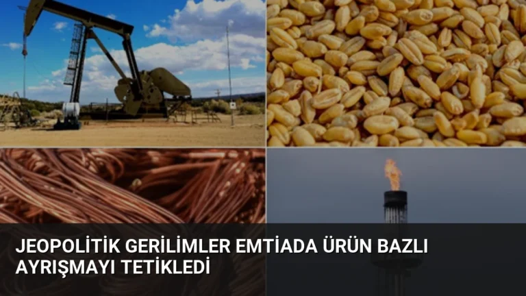 Jeopolitik Gerilimler Emtiada Ürün Bazlı Ayrışmayı Tetikledi