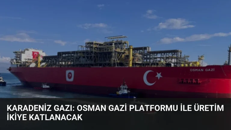 Karadeniz Gazı: Osman Gazi Platformu ile Üretim İkiye Katlanacak