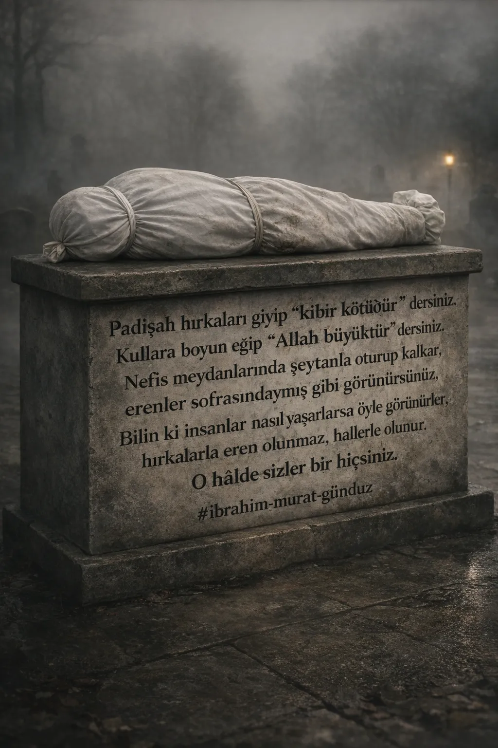 İbrahim Murat Gündüz’den dikkat çeken mesaj: “Padişah hırkasıyla değil, karakterle adam olunur”