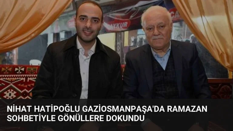 Nihat Hatipoğlu Gaziosmanpaşa’da Ramazan Sohbetiyle Gönüllere Dokundu