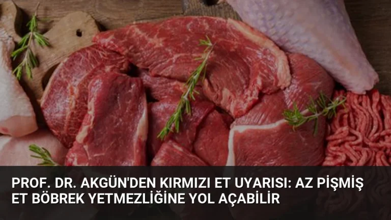 Prof. Dr. Akgün’den Kırmızı Et Uyarısı: Az Pişmiş Et Böbrek Yetmezliğine Yol Açabilir