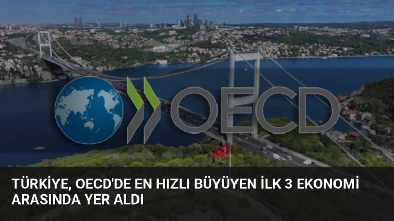 Türkiye, OECD’de En Hızlı Büyüyen İlk 3 Ekonomi Arasında Yer Aldı