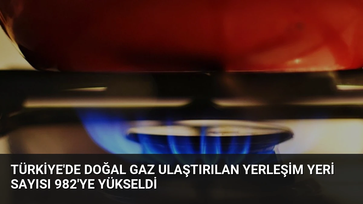 Türkiye’de Doğal Gaz Ulaştırılan Yerleşim Yeri Sayısı 982’ye Yükseldi
