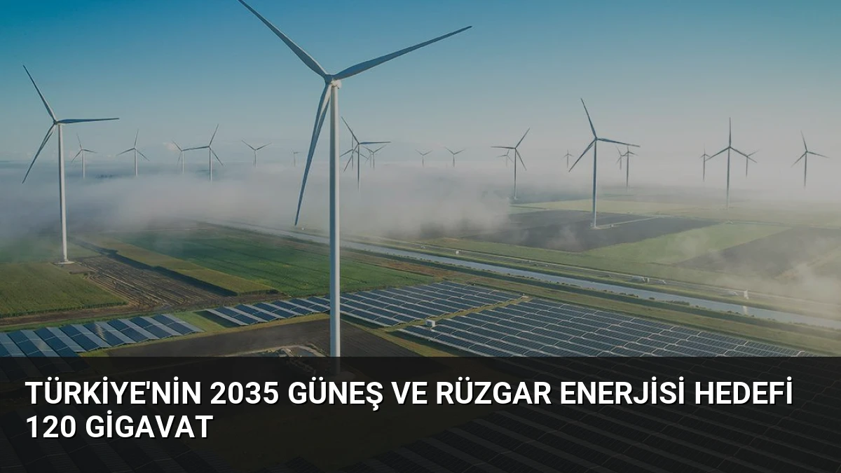 Türkiye’nin 2035 Güneş ve Rüzgar Enerjisi Hedefi 120 Gigavat