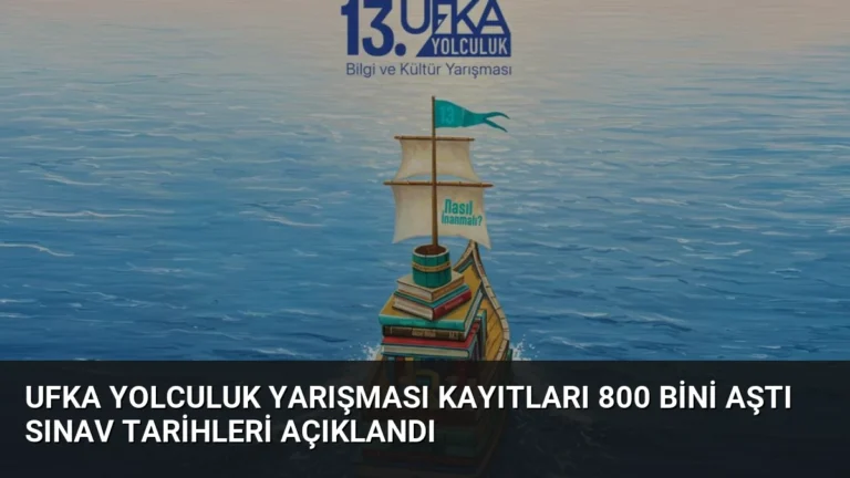 Ufka Yolculuk Yarışması Kayıtları 800 Bini Aştı Sınav Tarihleri Açıklandı