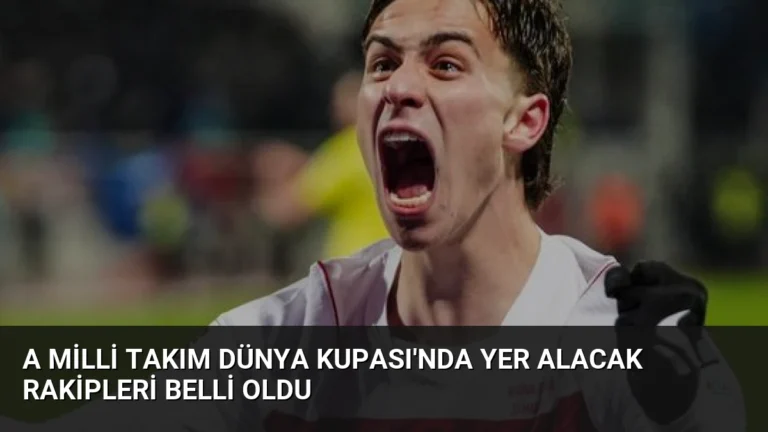 A Milli Takım Dünya Kupası’nda Yer Alacak Rakipleri Belli Oldu