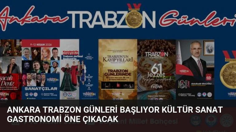 Ankara Trabzon Günleri Başlıyor Kültür Sanat Gastronomi Öne Çıkacak