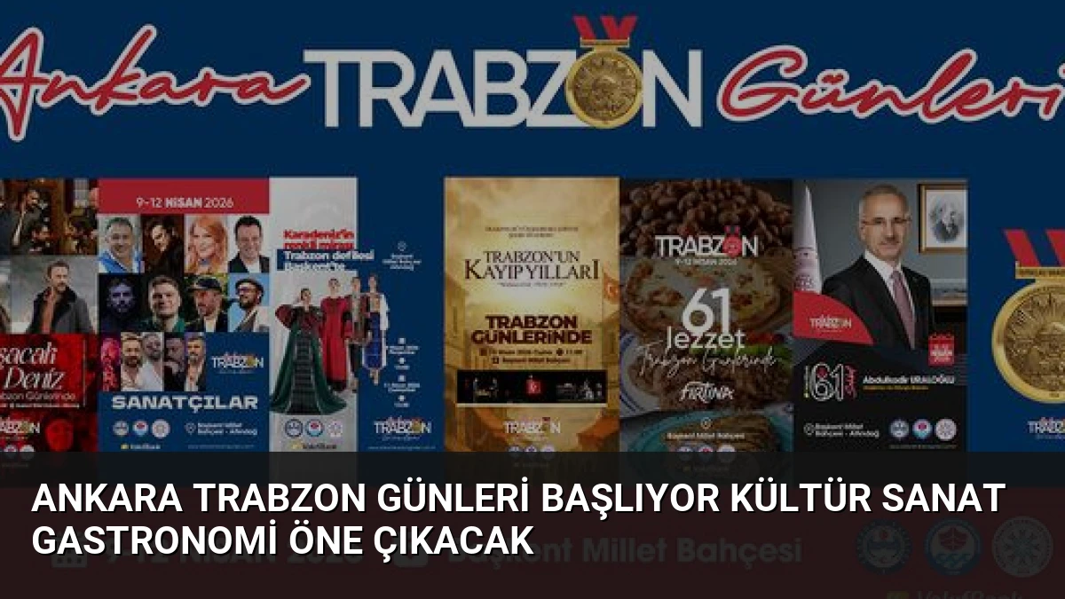 Ankara Trabzon Günleri Başlıyor Kültür Sanat Gastronomi Öne Çıkacak