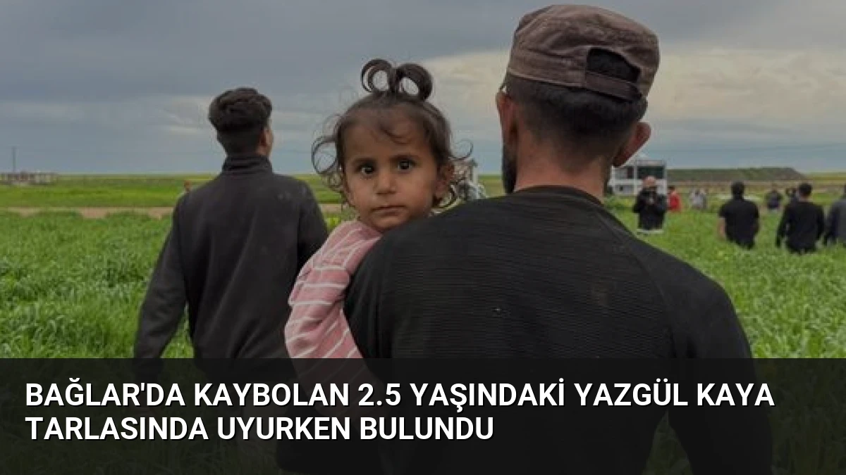Bağlar’da Kaybolan 2.5 Yaşındaki Yazgül Kaya Tarlasında Uyurken Bulundu