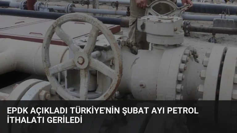 EPDK Açıkladı Türkiye’nin Şubat Ayı Petrol İthalatı Geriledi