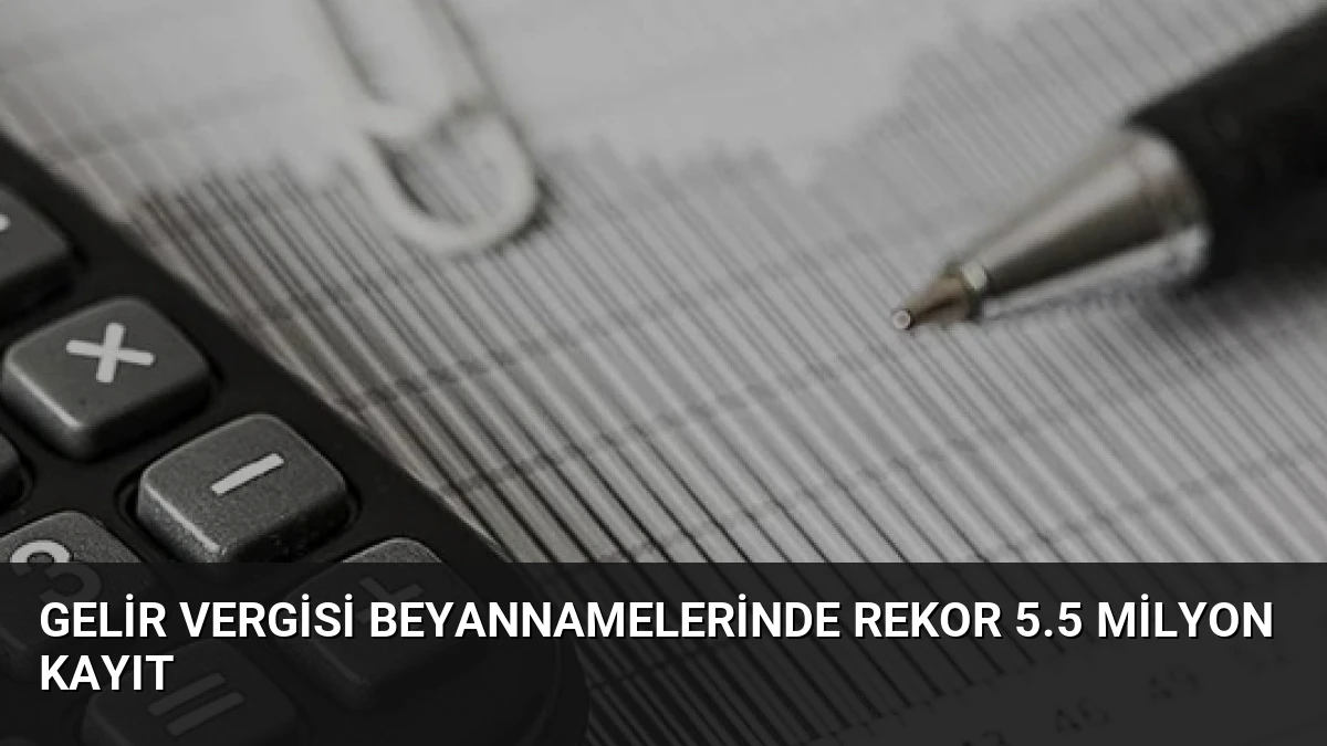 Gelir Vergisi Beyannamelerinde Rekor 5.5 Milyon Kayıt