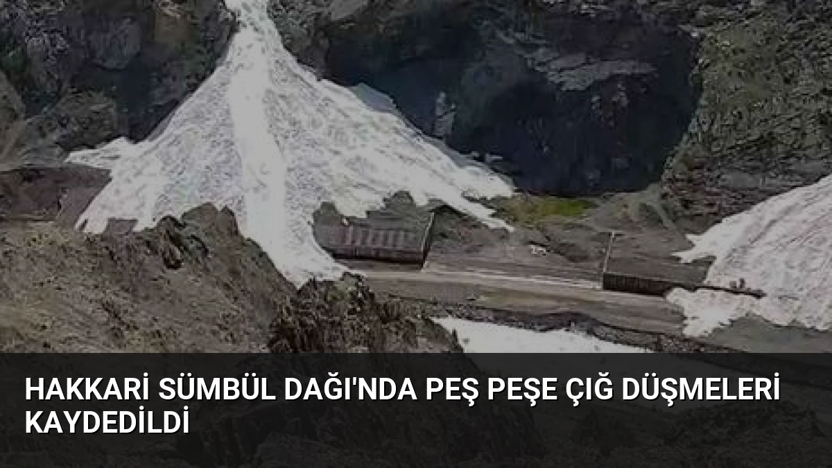 Hakkari Sümbül Dağı’nda Peş Peşe Çığ Düşmeleri Kaydedildi