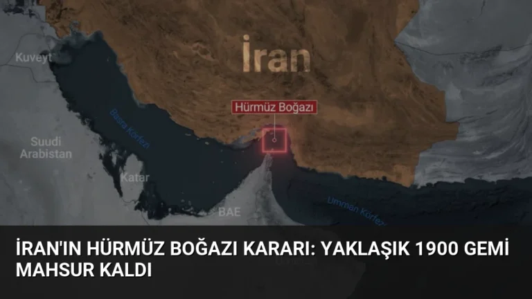 İran’ın Hürmüz Boğazı Kararı: Yaklaşık 1900 Gemi Mahsur Kaldı