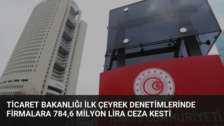 Ticaret Bakanlığı İlk Çeyrek Denetimlerinde Firmalara 784,6 Milyon Lira Ceza Kesti