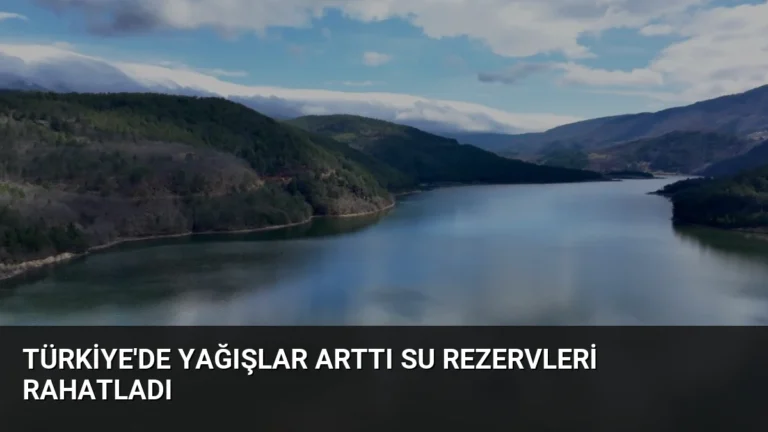 Türkiye’de Yağışlar Arttı Su Rezervleri Rahatladı