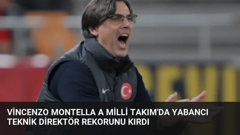 Vincenzo Montella A Milli Takım’da Yabancı Teknik Direktör Rekorunu Kırdı