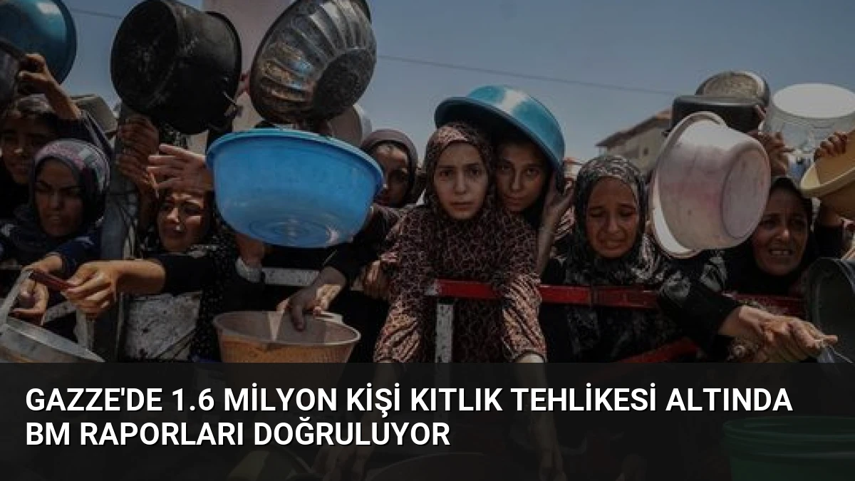 Gazze’de 1.6 Milyon Kişi Kıtlık Tehlikesi Altında BM Raporları Doğruluyor
