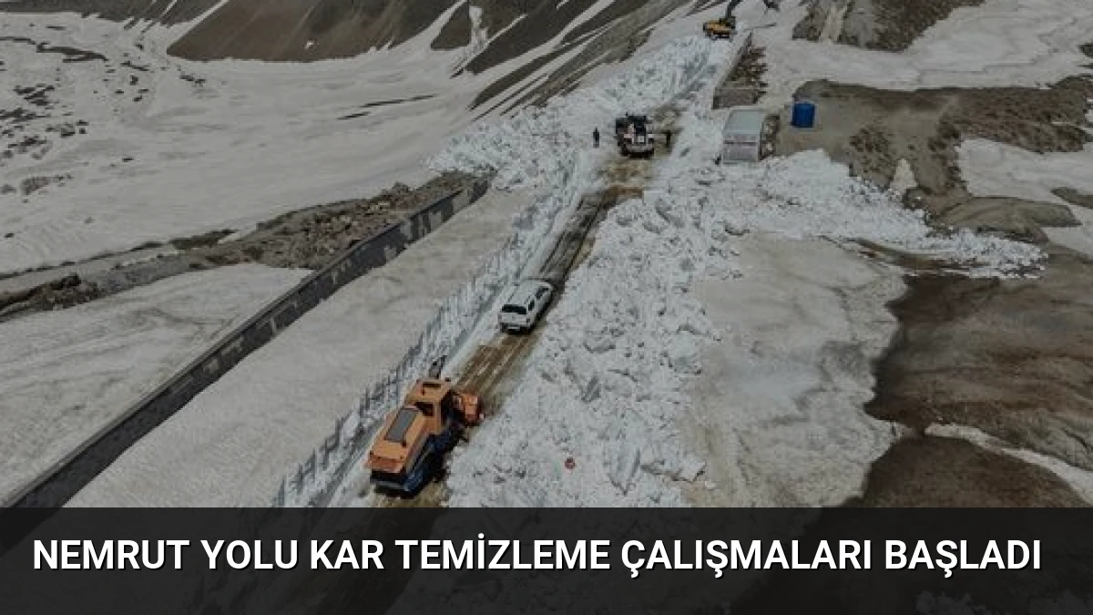 Nemrut Yolu Kar Temizleme Çalışmaları Başladı