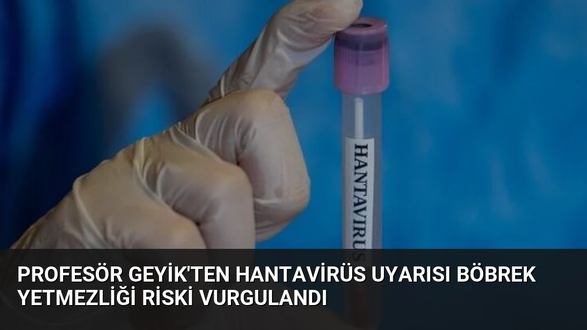 Profesör Geyik’ten Hantavirüs Uyarısı Böbrek Yetmezliği Riski Vurgulandı