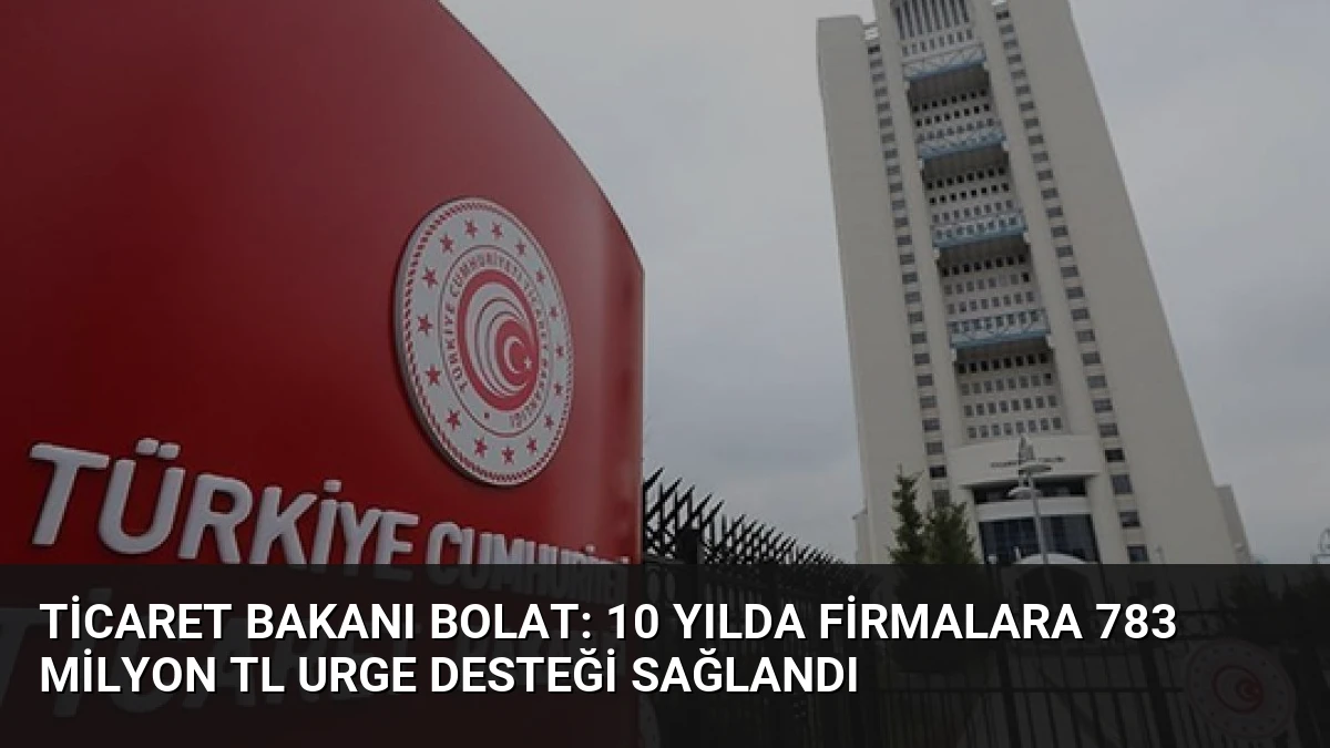 Ticaret Bakanı Bolat: 10 Yılda Firmalara 783 Milyon TL URGE Desteği Sağlandı