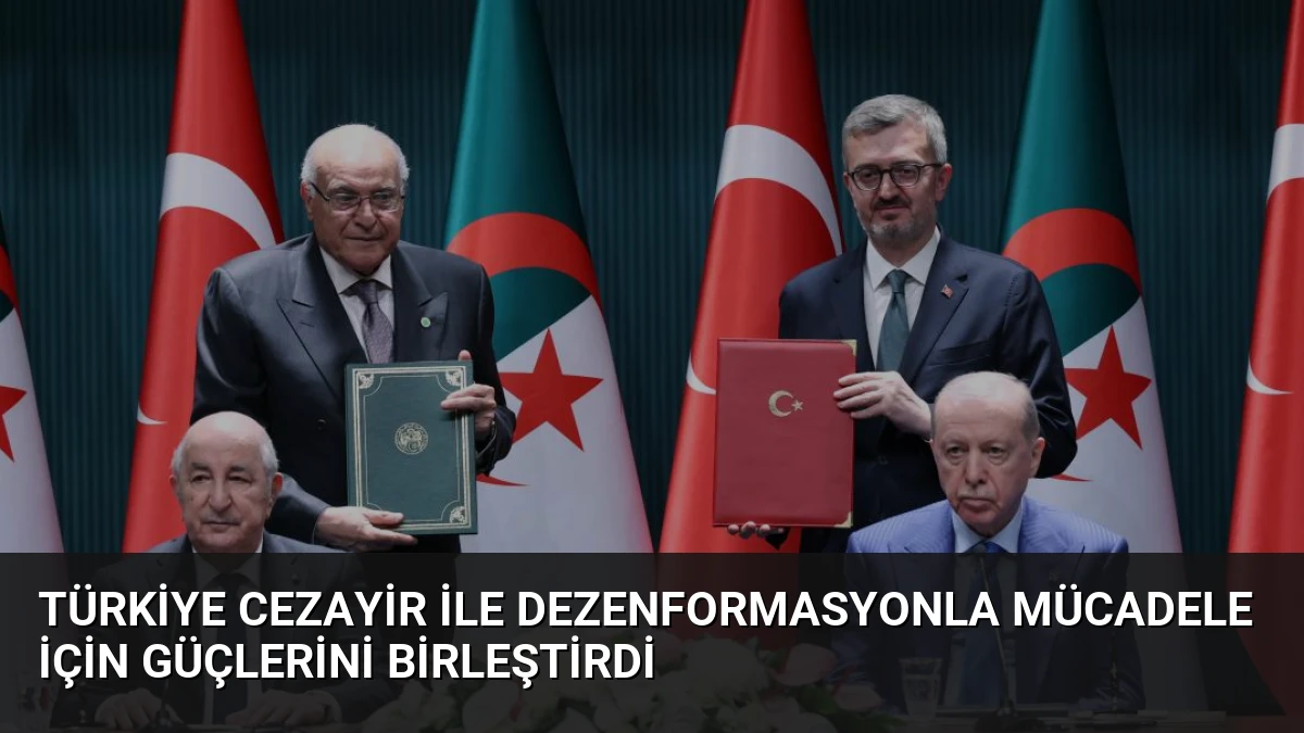 Türkiye Cezayir ile Dezenformasyonla Mücadele İçin Güçlerini Birleştirdi