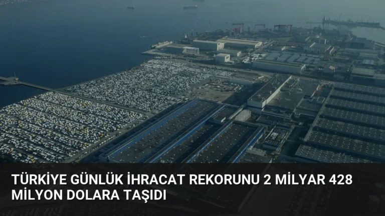 Türkiye Günlük İhracat Rekorunu 2 Milyar 428 Milyon Dolara Taşıdı